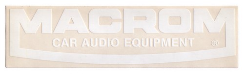Macrom car audio equipment - car,