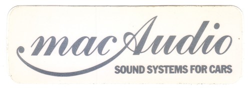 Macaudio sticker 80s sound - macaudio,